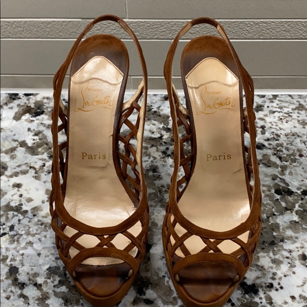 Sold-Authentic suede Christian Louboutin heels